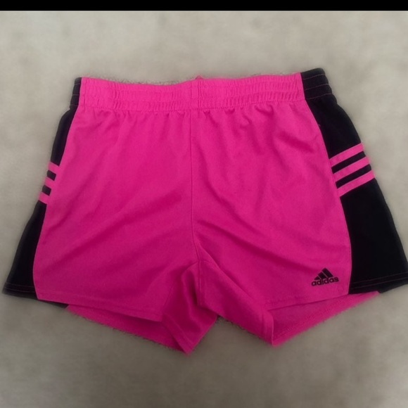 Black and Pink Children’s large adidas shorts, like new - Picture 1 of 5